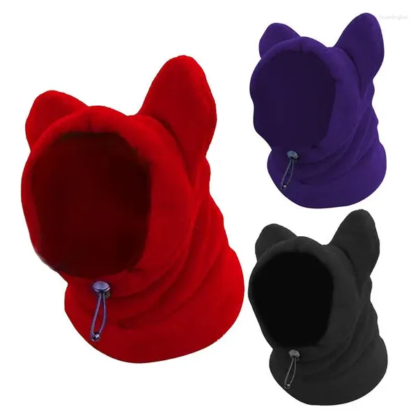 Abbigliamento per cani Cappello invernale Personalità carina Copricapo con coulisse Orecchie lavabili Felpa con cappuccio Avvolgente per la testa Scaldacollo Sciarpa Accessori per animali domestici