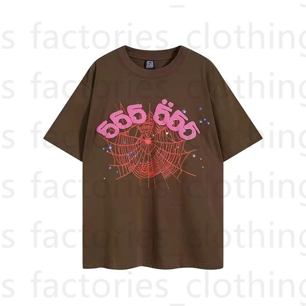 SP5DERS T-shirts Spider Trevher Designer Tshirt Camiseta Young Thug Tshirt 555555 Camisa de designer de manga curta Letra de bordado de algodão respirável Letter Tops de verão 270