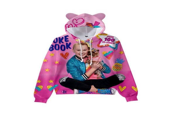 Jojo tuhaf macera 3d baskı çocukları kızlar için hoodie kızlar jojo siwa kawaii kedi kulaklar komik kapüşonlu sweatshirts çocuk kıyafetleri6345203