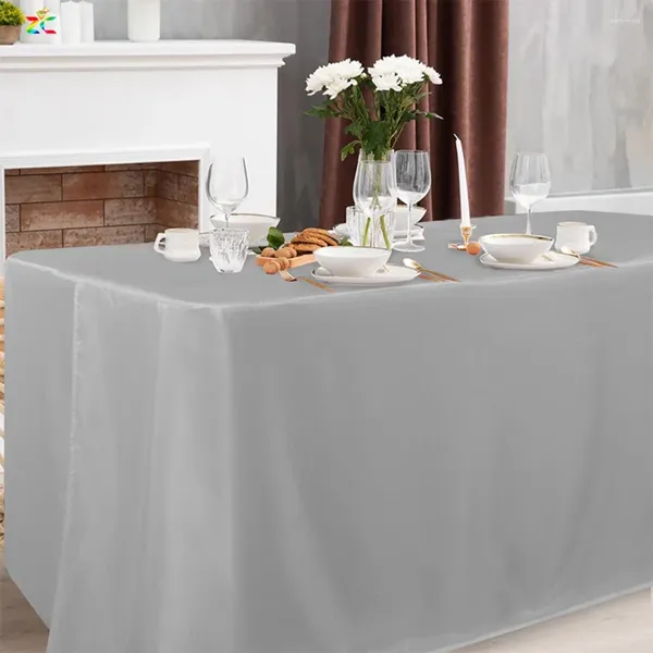 Tischdecke 4ft 6ft 8ft Outdoor 1PCS Einfarbig Hochzeit Treffen Home Restaurant Messe Tischdecken Ausstellung Abdeckung