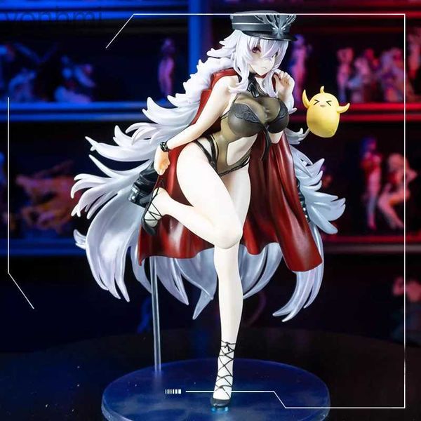 Personaggi giocattolo d'azione 25 cm Alter Azur Lane Graf Zeppelin Beachside Urd Ver.1/7 Action Figure in PVC Collezione per adulti Giocattoli modello bambola hentai Regali 240322