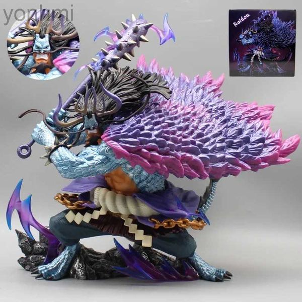 Eylem Oyuncak Figürleri 27cm Kaidou Tek Parça Figürler Dört İmparator Kaidou Man Canavar Aksiyon Figürleri PVC Anime Heykel Model Koleksiyon Oyuncaklar Orname Hediyeler 240322