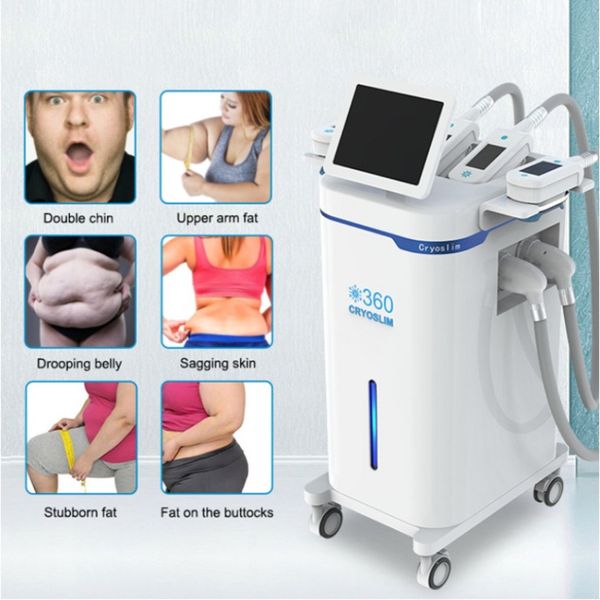 Equipamento fino portátil Cryo Bodyshaping Machine para uso doméstico Cryoterapia Celulite Remoção Corporal e Dispositivo Facial Gordura Congelada Eq