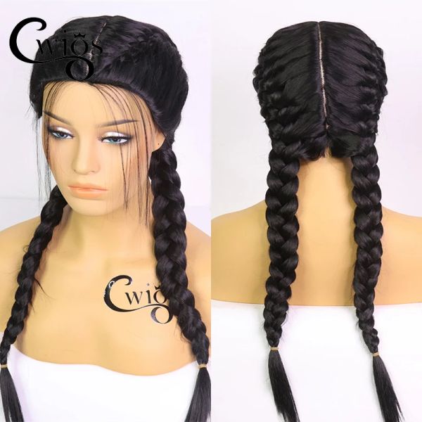 Perucas cwigs macio preto peruca sintética cosplay trançado perucas para preto feminino máquina feita resistente ao calor vermelho mel loira caixa trança peruca