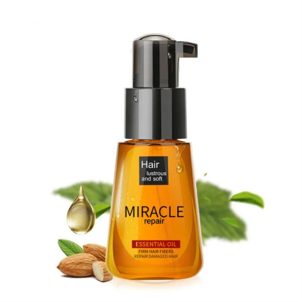 Trattamenti HEALLOR 70ml Olio essenziale per capelli caldo marocchino puro olio di argan Aumenta la lucentezza Riparazione Tipi di capelli secchi Maschera per capelli Cheratina Mira