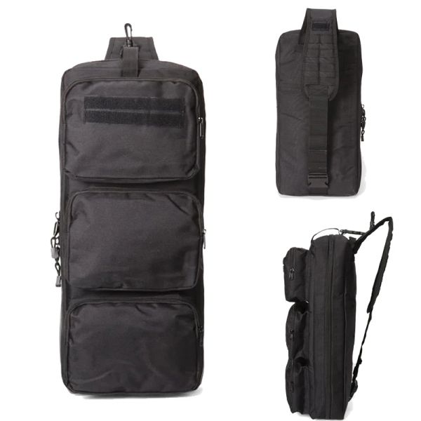 Bolsas MP5 Mochila de caça tática Mochila miilitar Rifle Gun Saco de transporte com alça de alça de ombro Backpack 1000D Oxford