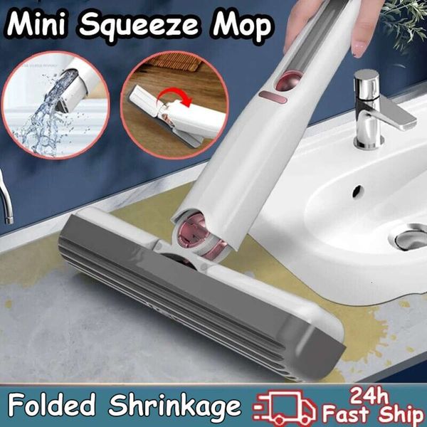 Novo mini squeeze portátil mop mesa janela de vidro esponja limpador resistente ao desgaste ferramentas de limpeza doméstica