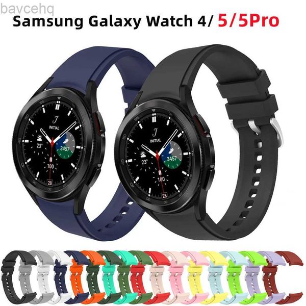 Cinturini per orologi Samsung Galaxy Watch 4 44mm 40mm 5 Pro Smart Watch Bracciale sportivo in silicone Correa Galaxy Watch 4 Classic 46mm 42mm Cinturino per orologio 24323