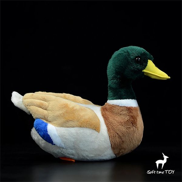 Mallard pato anime bonito plushie selvagem brinquedos de pelúcia animais realistas simulação boneca de pelúcia kawai brinquedo presentes para 240321