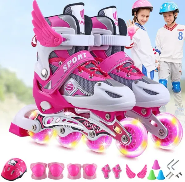 Scarpe pattini a rulli per bambini pattini per pattini per pattini per bambini