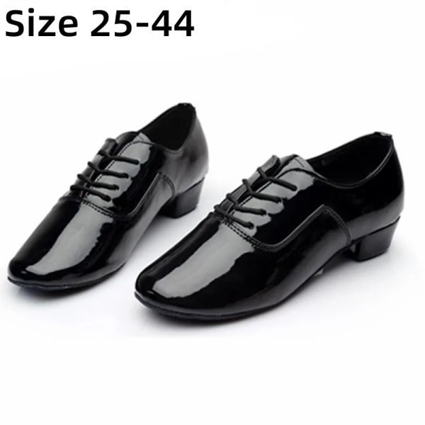 Schuhe Herren Junge Kinder Ballsaal Latin Dance Schuhe Mann Tango Tanzschuhe weiche alleinige männliche Erwachsene moderne Tanzschuhe WD042