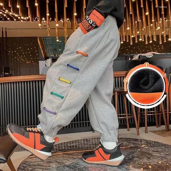 Pantaloni da uomo Peluche per bambini Sport Fresco e igienico Primavera Autunno Tendenza casual per i bambini più grandi