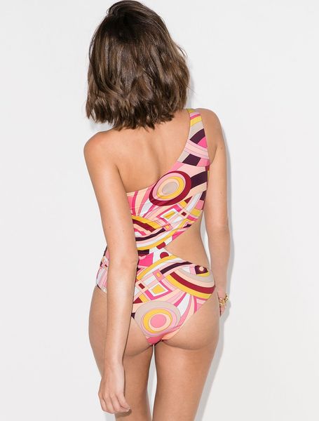 Geometrik baskılı tasarımcı bikini set pedler bir parça push pushsuit lüks kadın mayo moda içi boş plaj kıyafeti seksi biquinis marka mayo kadınlar kadın
