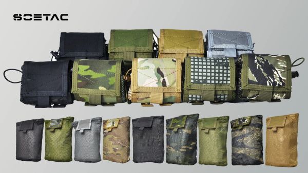 Bolsas Soetac Tactical Magazes bolsa molle mag rollup molle bolsa ferramenta saco de armazenamento de armazenamento ao ar livre caça a ar Airsoft bolsa