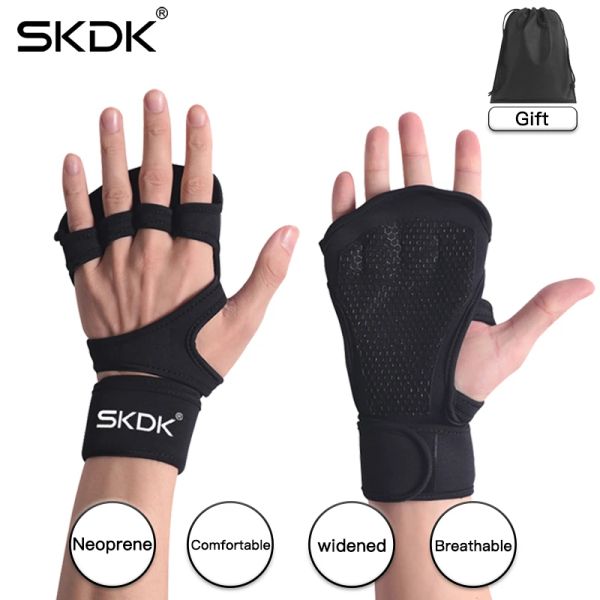 Eldivenler Skdk Grips Gym Wrist Band Crossfit El Palm Protectorsports Kilo Kaldırma Eldivenleri Fitness Eğitim Egzersiz Jimnastik