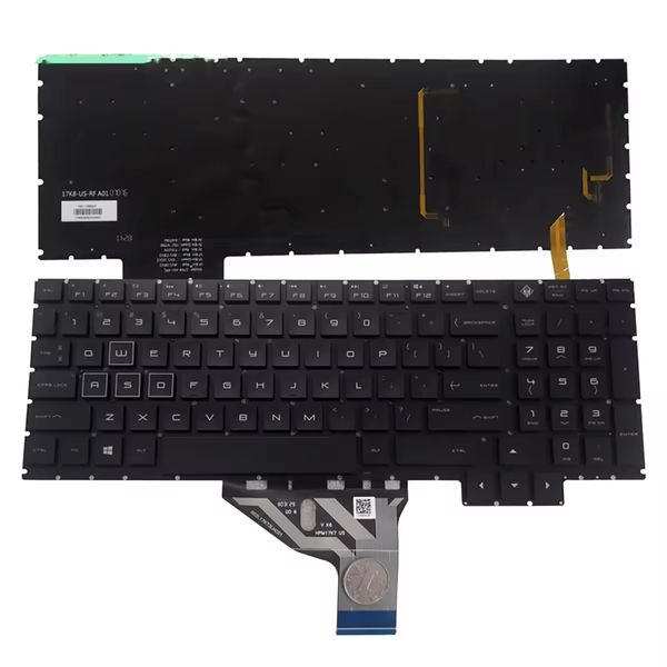 Neu für HP OMEN 15-ce070tx 15-ce080tx 15-ce090tx Tastatur US Bunte Hintergrundbeleuchtung