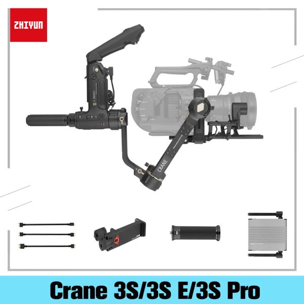 Heads Zhiyun Crane 3S/3SE 3Axis Handhell Gimbal DSLR Stabilizzatore della fotocamera per Sony A7M3 A6500 Canon 6D Panasonic GH4 GH5 Nikon D850