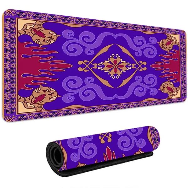 Almofadas mouse pad acessórios de jogos tapete de mesa aladdin lâmpada pc gamer gabinetes mousepad tapete de escritório tapete de teclado tapetes kawaii