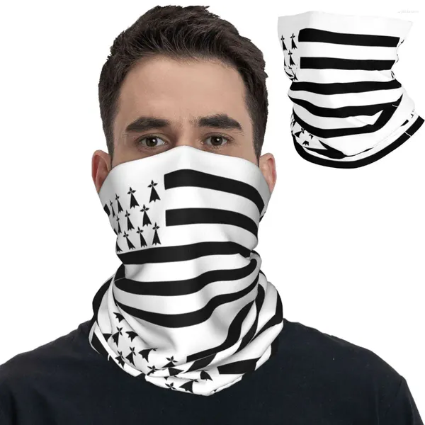 Accanlar breton brittany bayrağı bandana boyun yürüyüşçü fransa bölge ülke kimlik nation wrap fuf çok fonksiyonlu şapka unisex