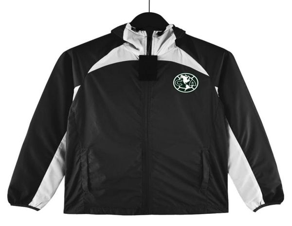 2022 2023 Club America calcio giacche da corsa per uomo cerniera intera giacca a vento con cappuccio giacca da calcio per adulti sport invernali tr8495291