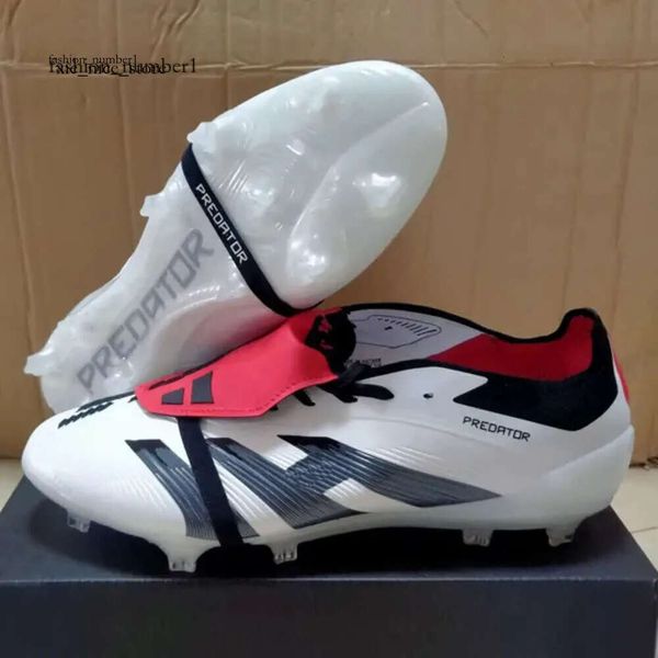 Predator Fußballschuhe Geschenktüte Fußballschuhe PREDATOR Accuracy+ Elite Tongue FG STIEFEL Fußballschuhe mit Metallspikes Herren-Fußballschuhe aus weichem Leder ohne Schnürsenkel 879 9137