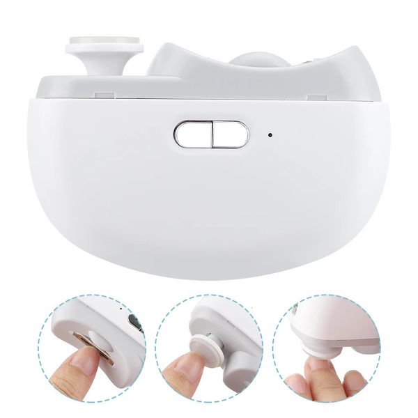 Automático cortador de unhas aparador elétrico cortador de unhas manicure dedo do pé tesoura recarregável tesoura de unhas para adulto bebê 240307