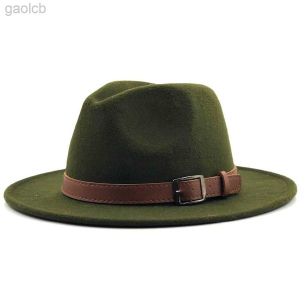 Cappelli a tesa larga Cappelli a secchiello Cappello Fedora in lana nuova Cappello in feltro Hawkins a tesa larga da donna Trilby Chapeu cappello da donna da uomo jazz chiesa padrino cappello sombrero 24323