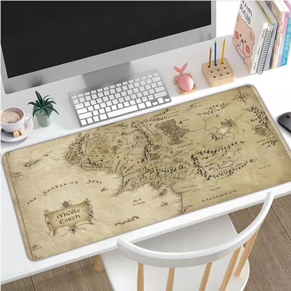 Pedler Lotrs Film Yüzük Mousepad Oyun Aksesuarları Fare Mat XL Mousepad 30x60 Anime Mausepad Alfombilla Raton Tappetino Mouse 90x40