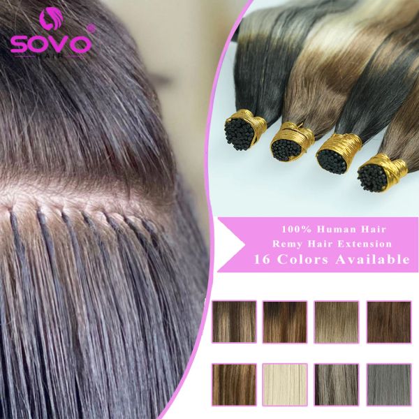Extensões de cabelo humano itip destaca 50 fios queratina cápsula marrom misto platina loira i dicas cabelo remy ponta reta vara