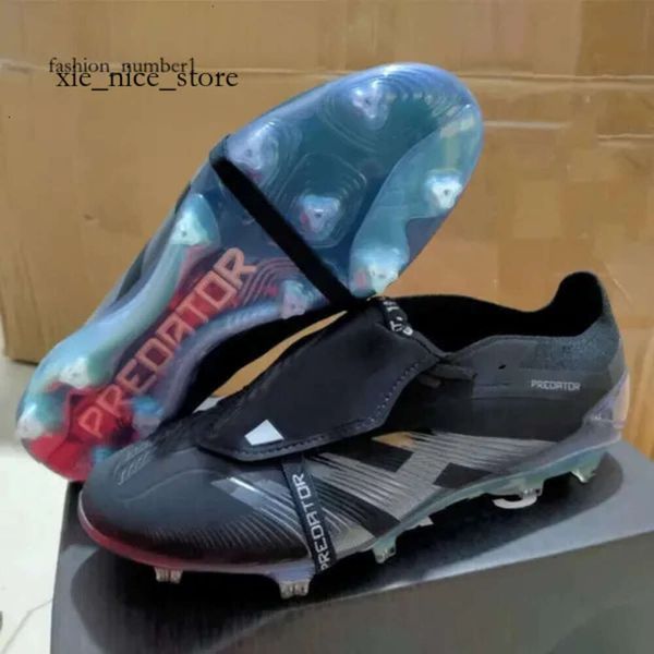 Scarpe da calcio Predator Borsa regalo Scarpe da calcio PREDATOR Accuracy + Elite Tongue FG BOOTS Puntali in metallo Tacchetti da calcio Uomo SENZA LACE Scarpe da calcio in morbida pelle 879 9652