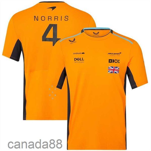 GSBY Formula-One Mens Fashion футболки F1 Racing Team Lando Norris Clothing негабаритная футболка с коротким рукавом, дышащая шка