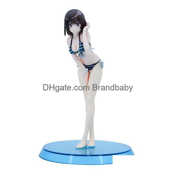 Dekompressionsspielzeugfigur Y-Badeanzug Megumi Bent Over Standing Model PVC-Geschenkpuppensammlung Spielzeug für Mädchen Statische Drop-Liefergeschenke Dhjvc