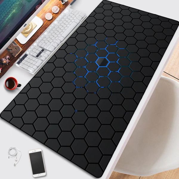 Pedler Geometrik Katı Özet Sanat HD Desen Mouse Pad Gamer Aksesuar Sıcak Büyük Masa Pedleri Bilgisayar Kilit Kenarı Klavye Slipp Mat