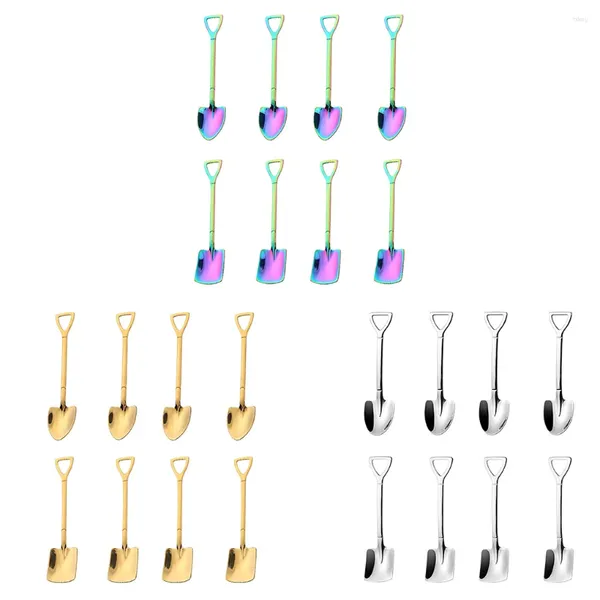Кофейные ложки Упаковка из 8 ложек для мороженого Арбузные фруктовые лопатки Ресторанные ложки