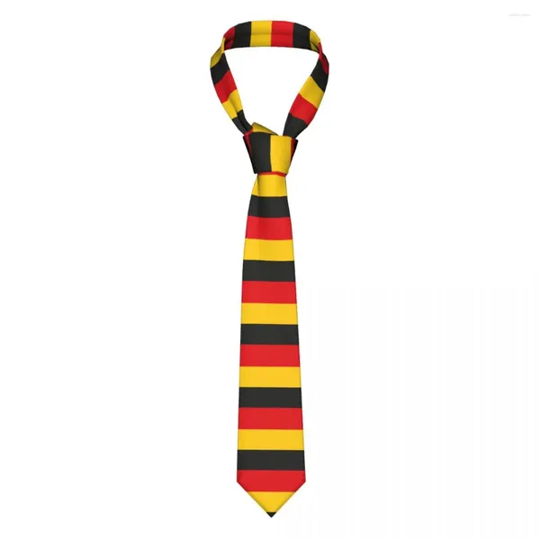 Fliege mit Deutschland-Flagge, Herren-Krawatte aus Seide, individueller deutscher patriotischer Hals für Unternehmen