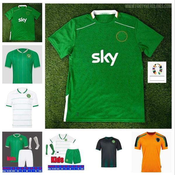 2024 2025 Irlanda Home Maglia da calcio verde Kit DOHERTY DUFFY 23 24 Squadra nazionale Top Tee Egan BRADY KEANE ROBINSON Hendrick portiere Uomo Maglia da calcio per bambini