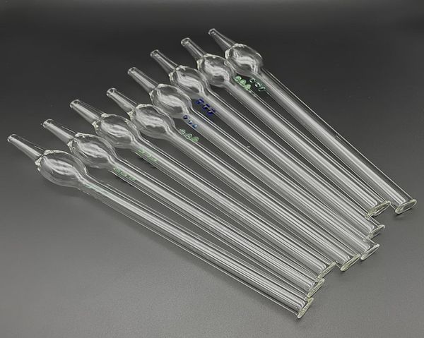 QBsomk Glasstroh-Dab-Rohre, Rig-Stick, 15 cm, 20 cm, Ölbrenner, Rauchen, gepunktete Rohre, 12 Stile für Glas-Wasserbongs, Stiftmundstück9758336