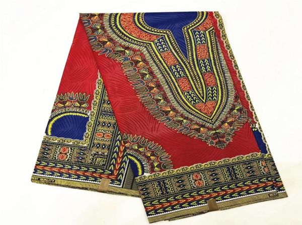 African Dashiki Stoff 2019 neuester afrikanischer Wachsdruckstoff 100 Baumwollmaterial Damen Lendenschurz 6ayrdslot T2005292075719