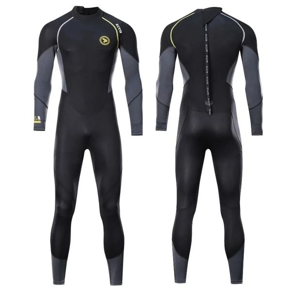 15 mm langer Neoprenanzug für Herren, SBR-Neopren-Material, warmes Fleece-Futter, Schwimmen im Freien, Kajakfahren, Surfen, Driften, M4XL 240321