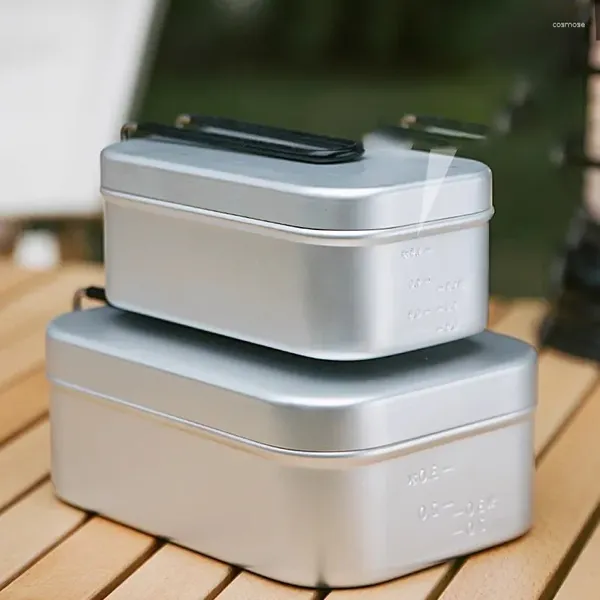 Geschirr Outdoor Aluminium Lunch Box Camping Und Kochen Werkzeug Altmodische Legierung Erhitzt Geschirr Picknick Tragbare Kochgeschirr