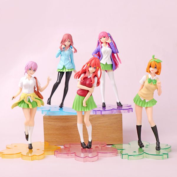 Bonito meninas crianças anime figuras bonecas artesanais pvc personagens estátuas casa decorações carro jóias ventilador favoritos conjunto envio enviar