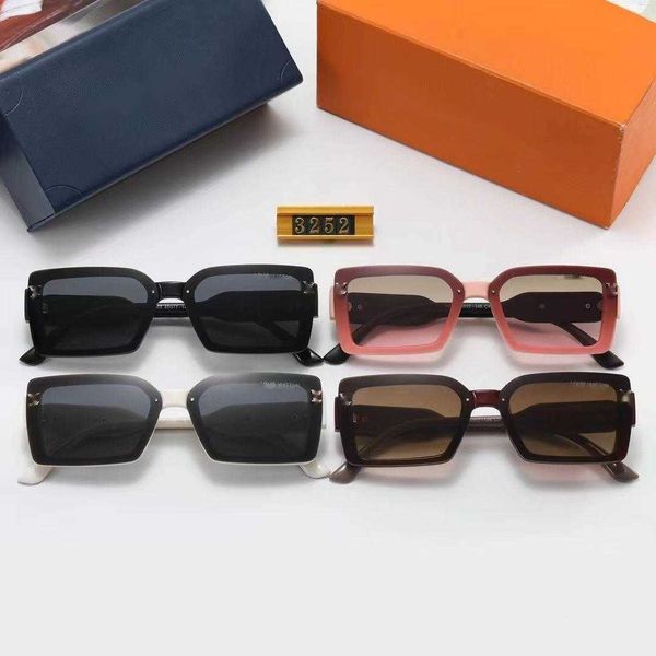 As lojas de fábrica têm 95% de desconto nas vendas de óculos de sol femininos outono e inverno 2024 nova moda premium versátil 3252