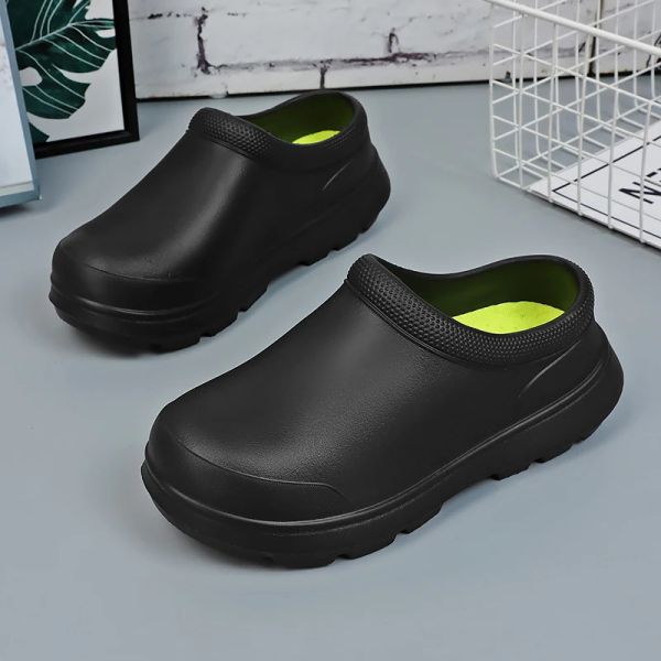 Stivali scarpe da chef per uomini fortishen donne non colpi di scarpe da cucina a prova di olio impermeabile scarpe da lavoro per il sandalo del ristorante master