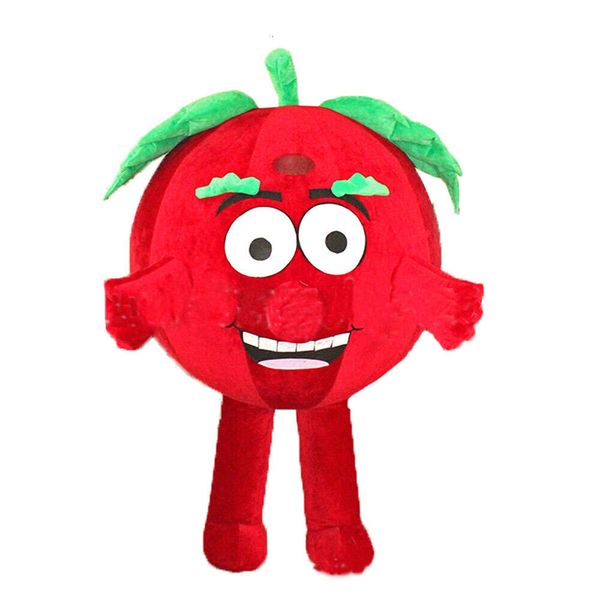 Trajes da mascote 2m maçã vermelha corpo inteiro iatable mascote terno de pelúcia explodir vestido extravagante mascotes de frutas para marketing carnaval