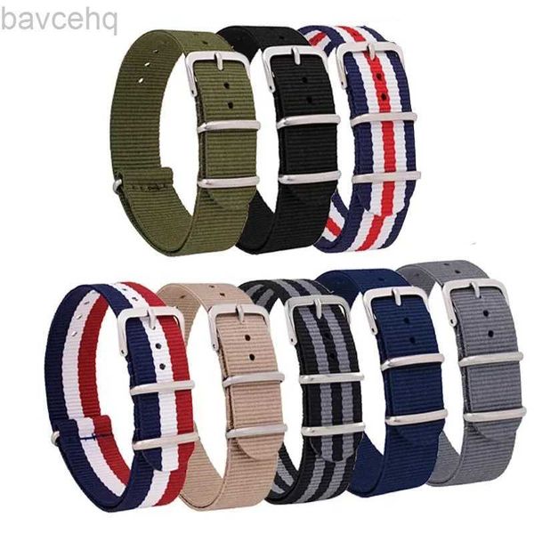 Cinturini per orologi 1 cinturino in nylon 16mm 18mm 20mm 22mm cinturino in nylon sostitutivo cinturino per orologio sportivo militare in nylon 24323