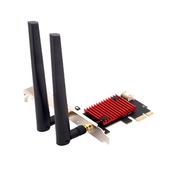 WiFi6 Masaüstü PC E-Sporları Ağ Kartı AX200 Bluetooth WiFi 2-1 arada 3000m PCI-E Kablosuz Ağ Kartı