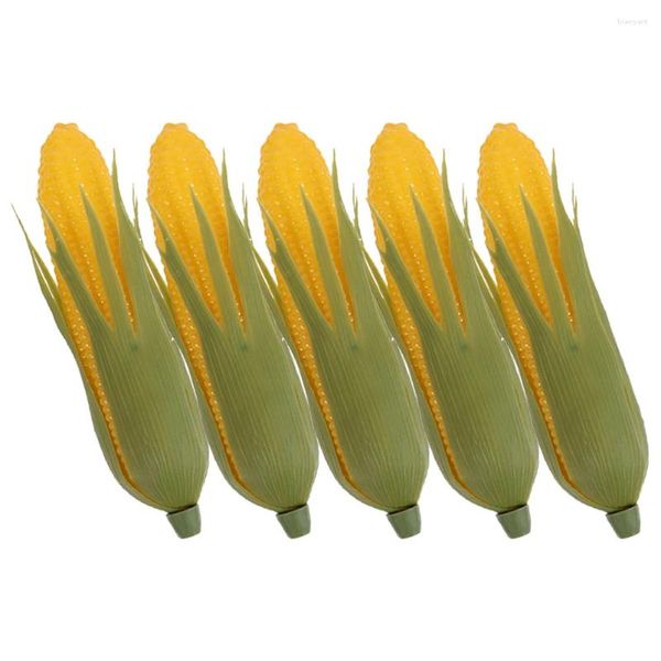 Dekorative Blumen 5 PCs Simulation Mais gefälschter Gemüsekünstlungspflanzen simulierte Modelle Gemüse Gemüse