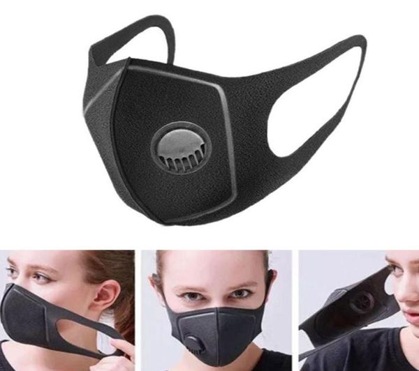 Велосипедные маски Пылезащитные маски для лица Моющийся многоразовый угольный фильтр Велосипедная маска для лица Черный цвет DHL 2399417