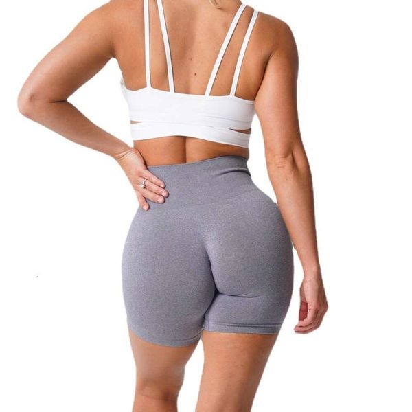 Yoga kıyafeti spor şort dikişsiz hızlı kuru ve dar pantolon spandeks kadın külotlar egzersiz fitness elastik nefes alabilen açık koşu spor salonu kalça tozluk spor