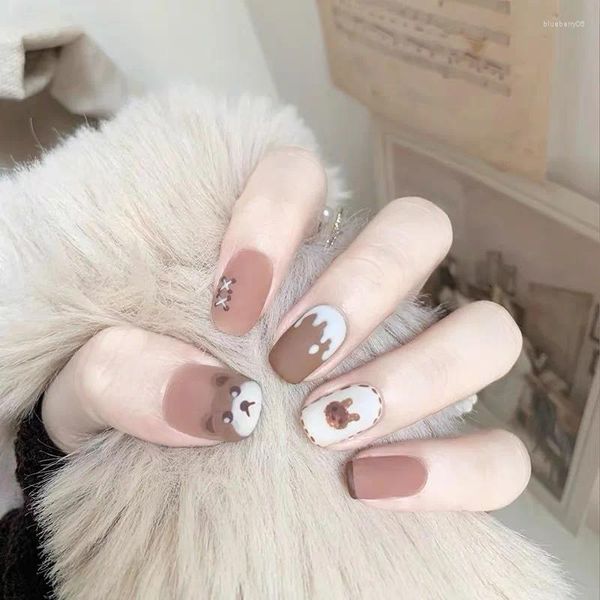 Unhas falsas desenhos animados adesivos de unhas amplamente utilizados decoração de manicure